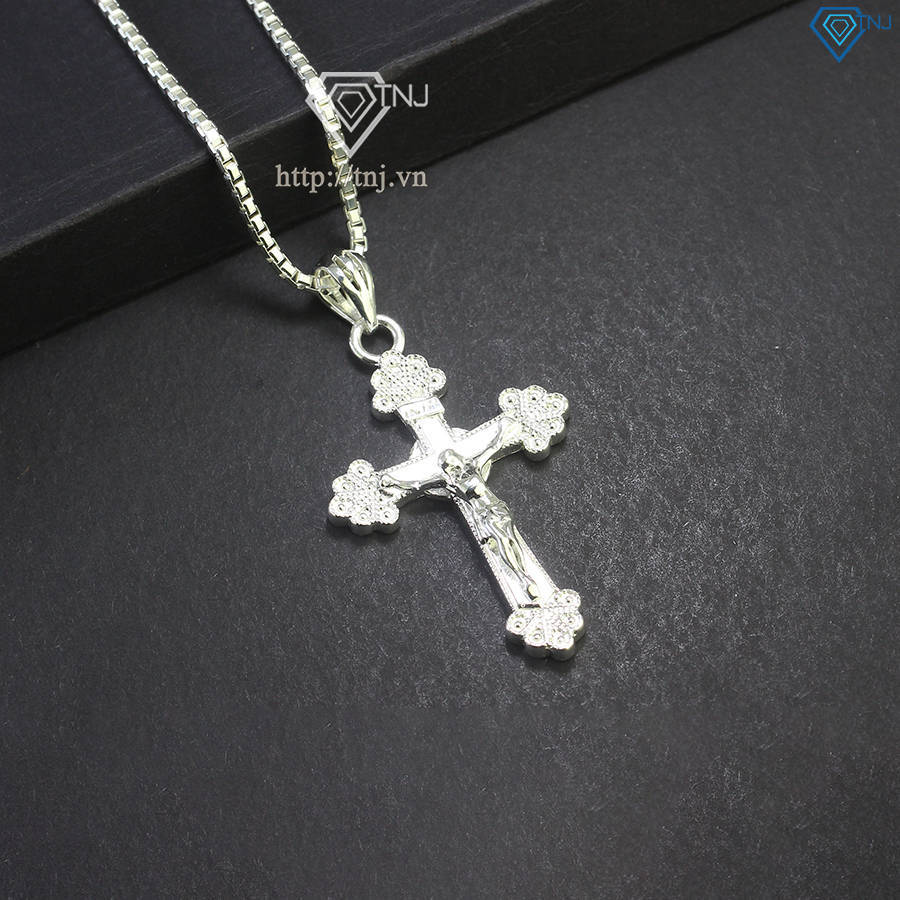 Dây chuyền bạc nam mặt thánh giá đẹp DCA0156