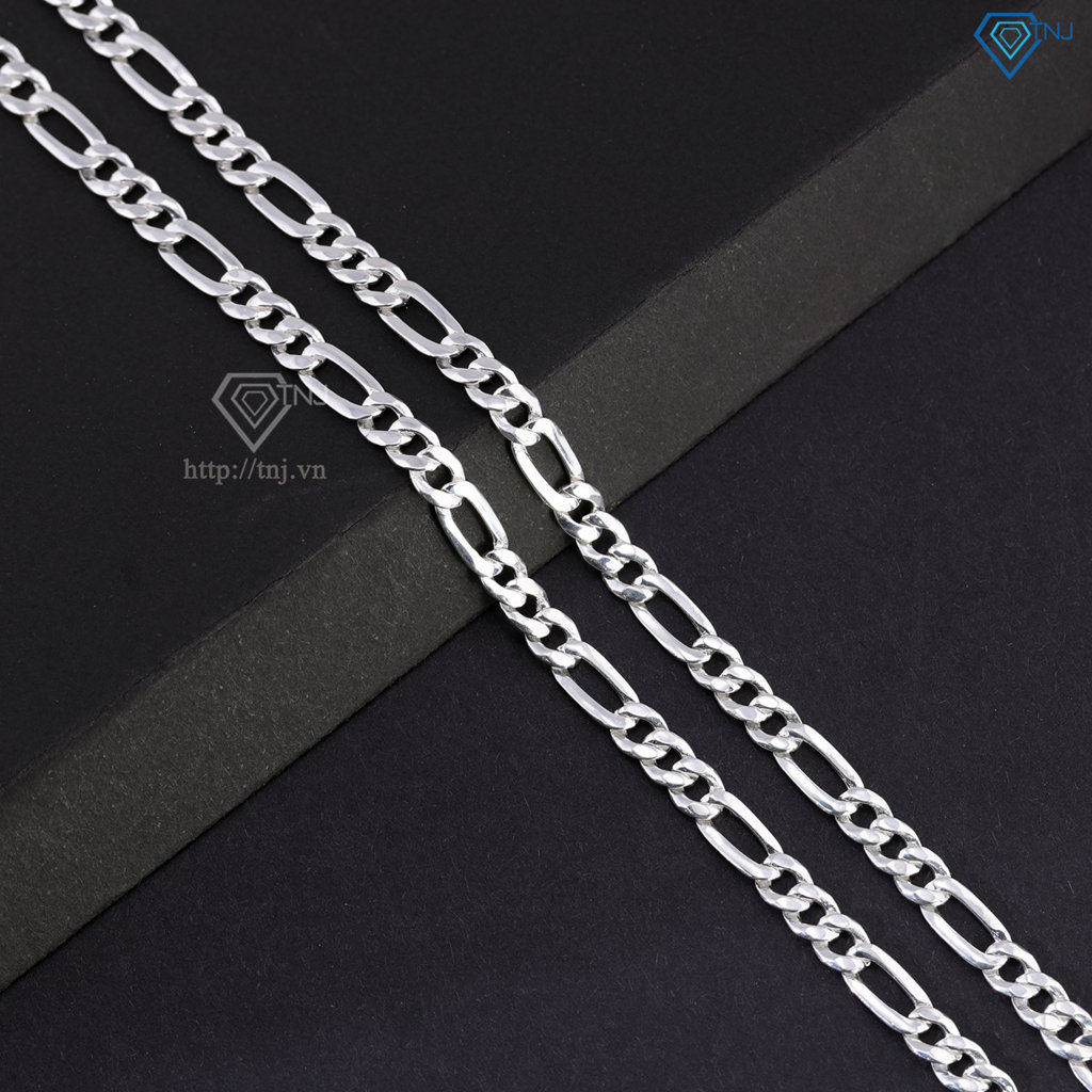 Dây chuyền bạc mắt xích nam cách điệu DCK0154