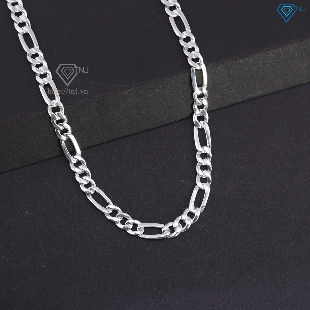 Dây chuyền bạc mắt xích nam cách điệu DCK0154