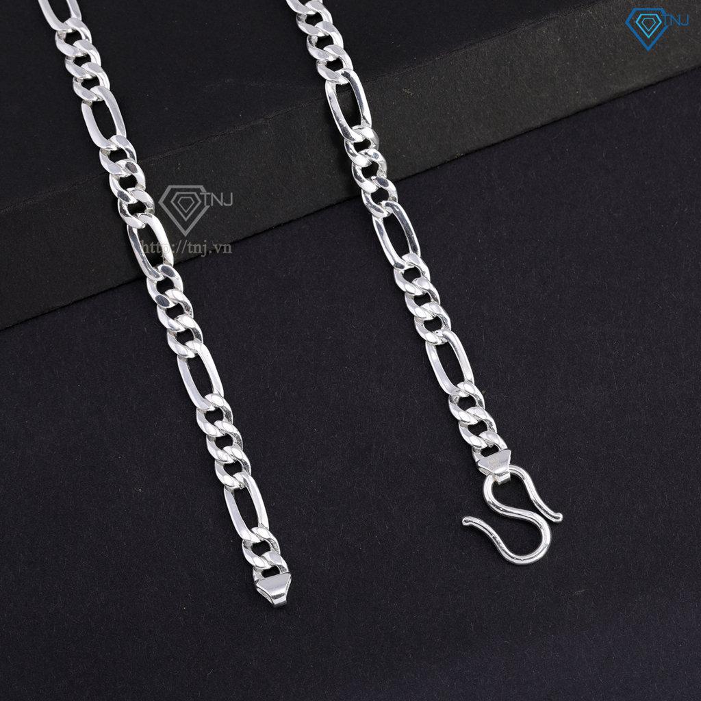 Dây chuyền bạc mắt xích nam cách điệu DCK0154