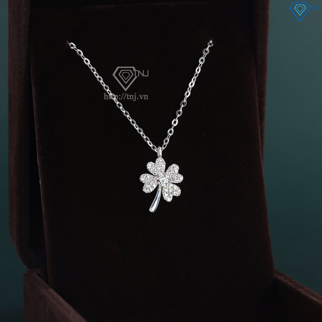Dây chuyền cỏ 4 lá đính đá giá rẻ DCN0647
