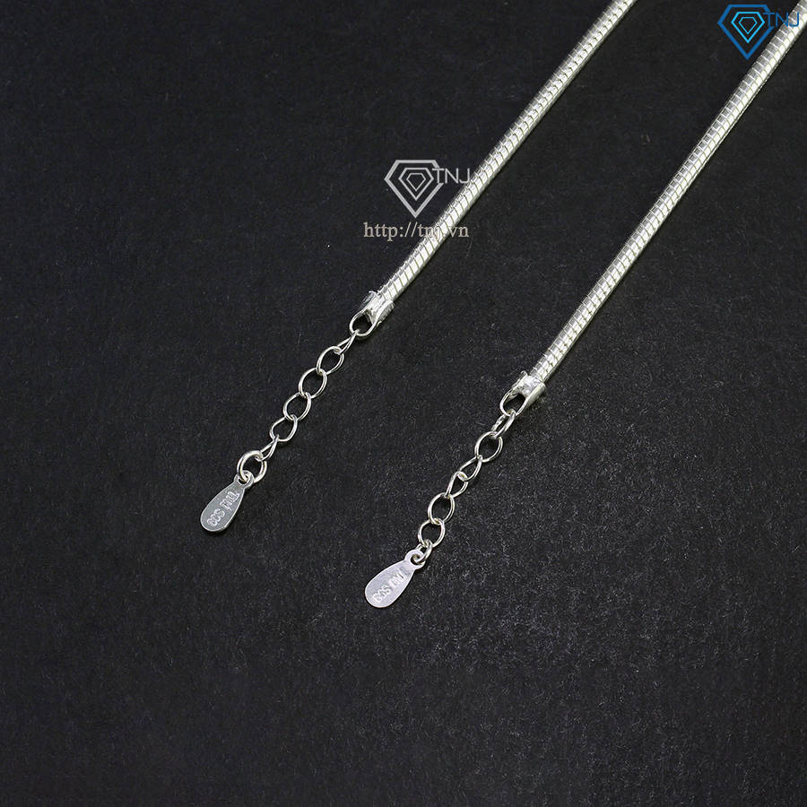 Vòng tay đôi bạc vòng tay cặp bạc đơn giản khắc tên theo yêu cầu LTD0062