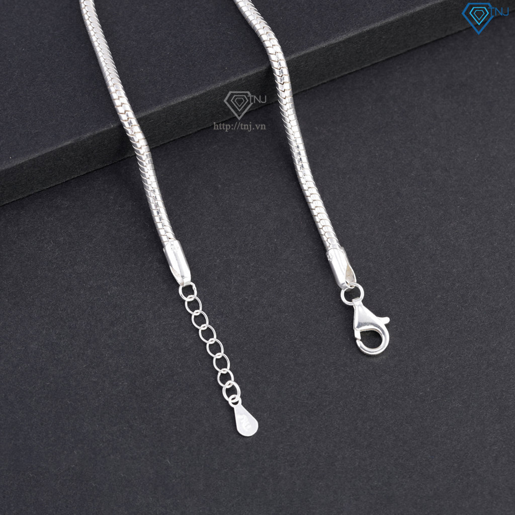 Lắc tay bạc nam đơn giản tròn LTA0046