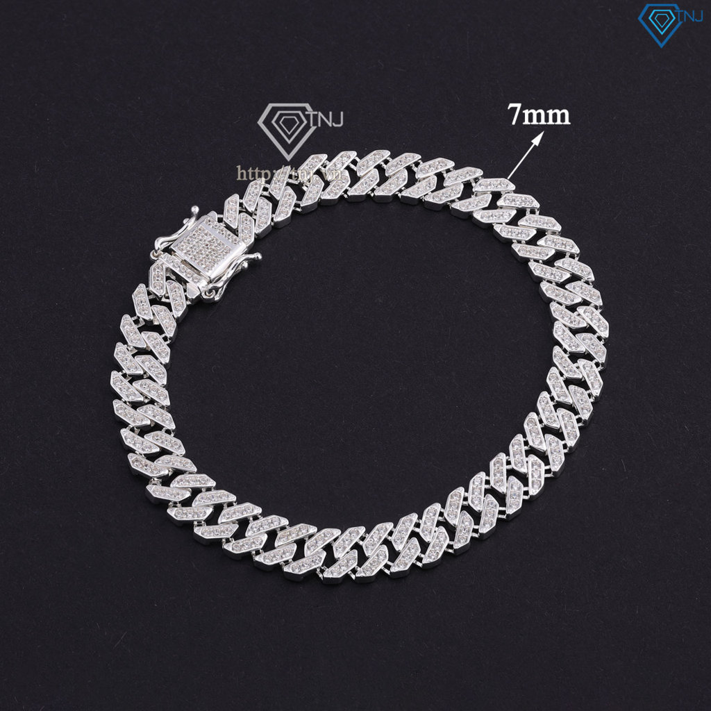 Lắc tay nam Cuban bản nhỏ 7mm LTA0098