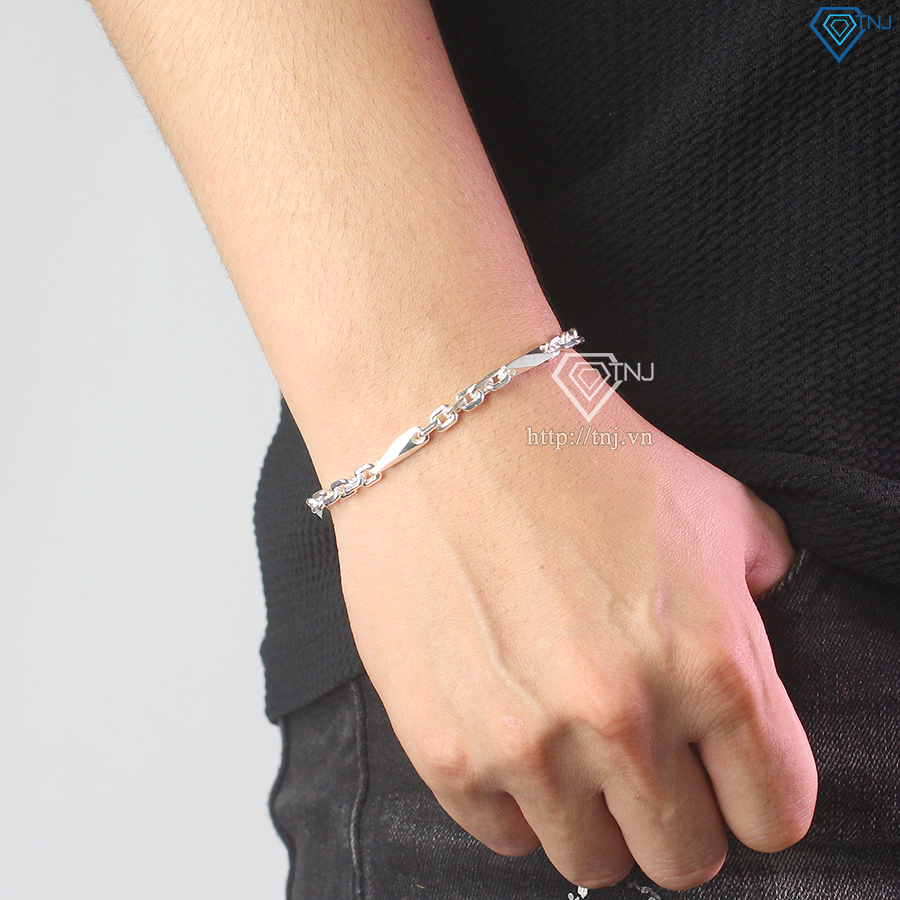 Lắc tay bạc nam mắt xích đẹp LTA0145