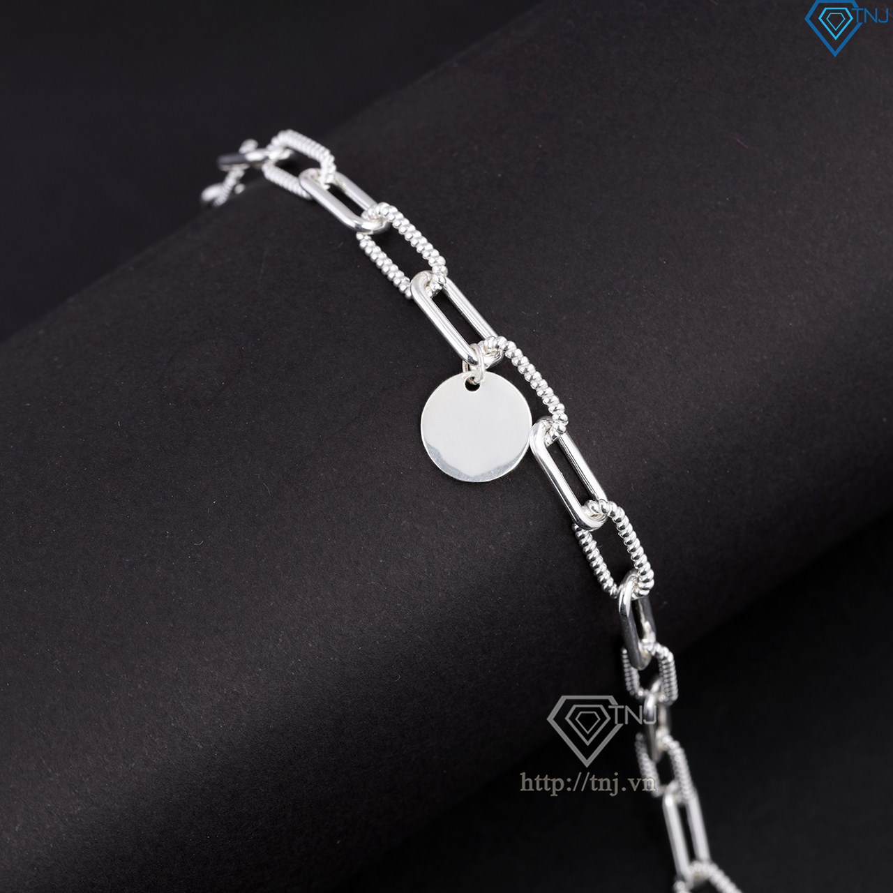 Lắc tay bạc nam mắt xích LTA0218