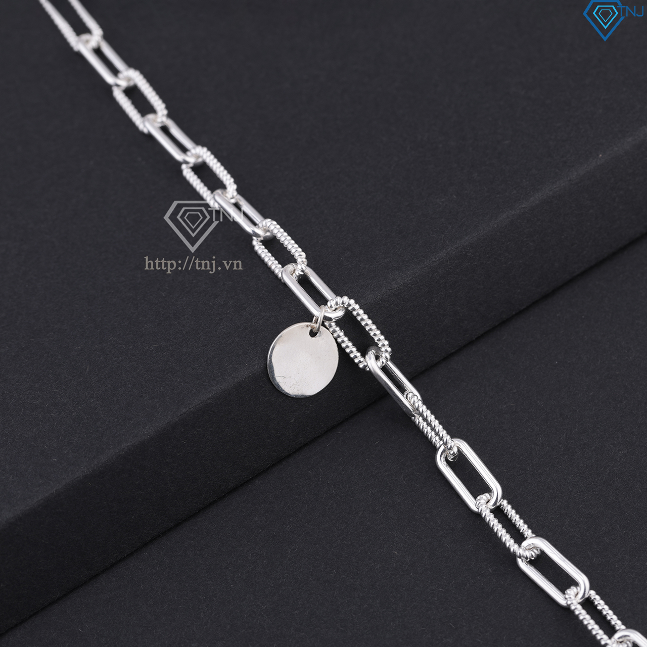 Lắc tay bạc nam mắt xích LTA0218
