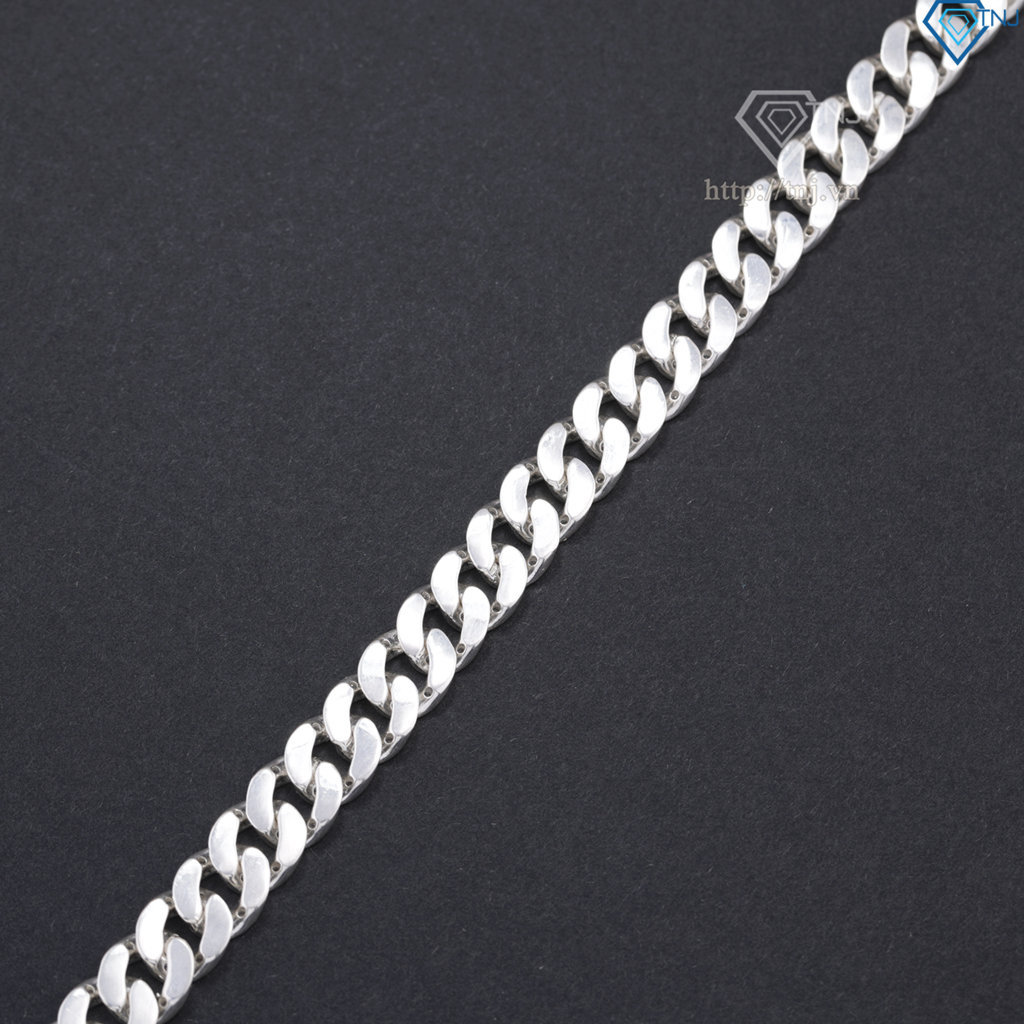 Lắc tay nam Cuban mắt xích bản nhỏ 8mm LTA0221