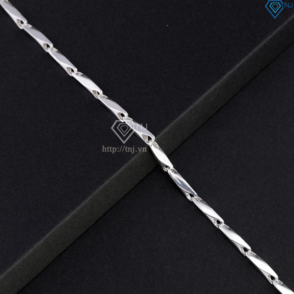 Lắc tay bạc nam đơn giản LTA0222