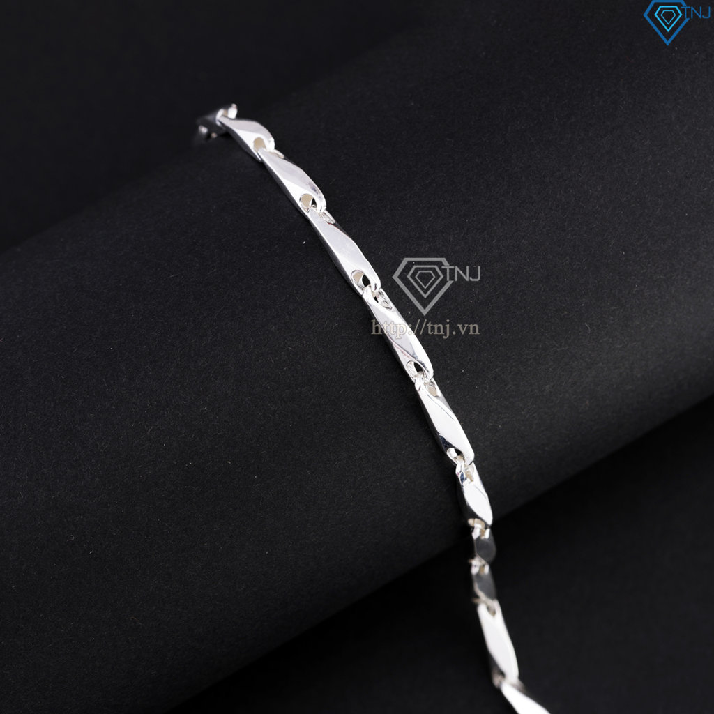 Lắc tay bạc nam đơn giản LTA0222