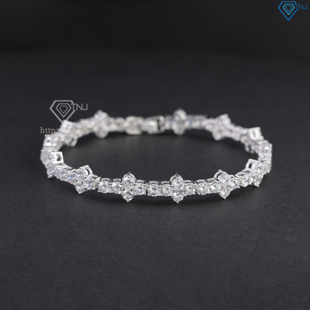 Lắc tay Tennis bạc hình thánh giá LTA0239