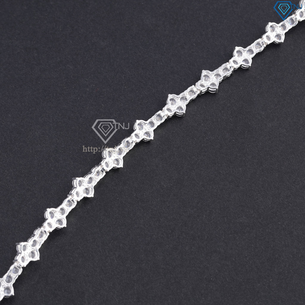 Lắc tay Tennis bạc hình thánh giá LTA0239