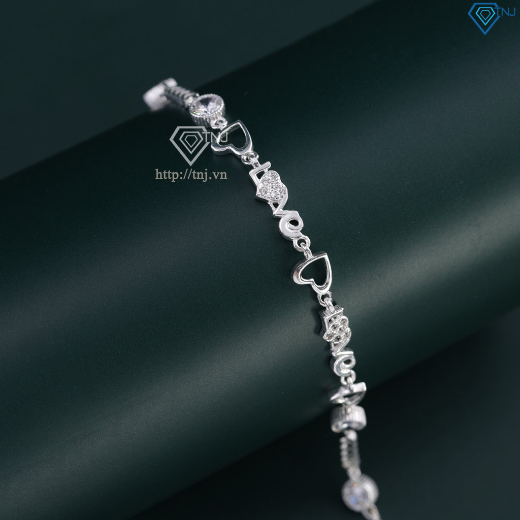 Lắc tay bạc nữ đẹp chữ Love LTN0181