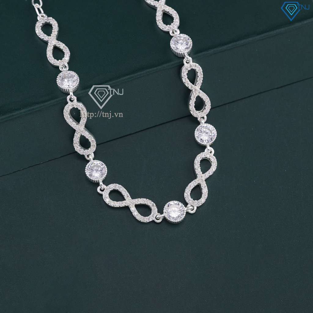 Lắc tay bạc nữ cao cấp hình vô cực LTN0182
