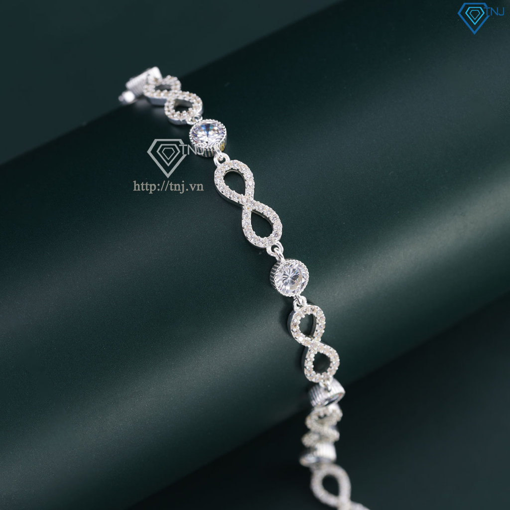 Lắc tay bạc nữ cao cấp hình vô cực LTN0182