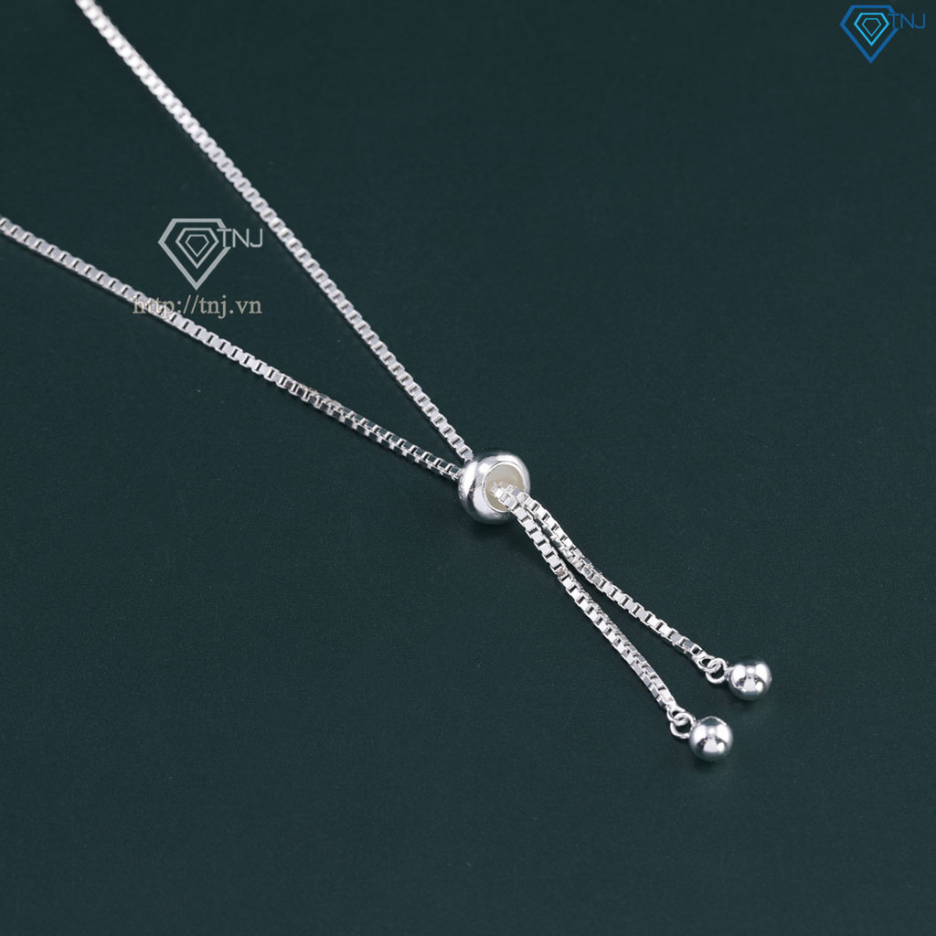 Lắc tay bạc cho nữ đính đá dây rút LTN0326