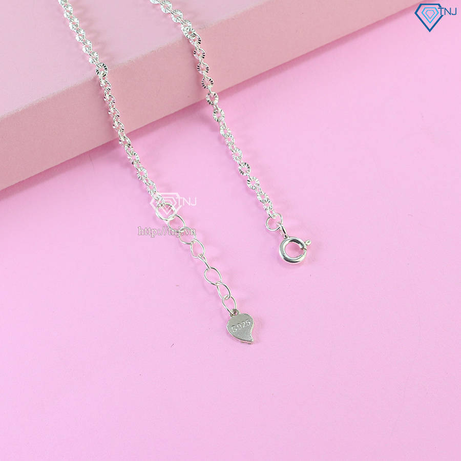 Lắc tay bạc nữ đơn giản khắc tên LTN0417