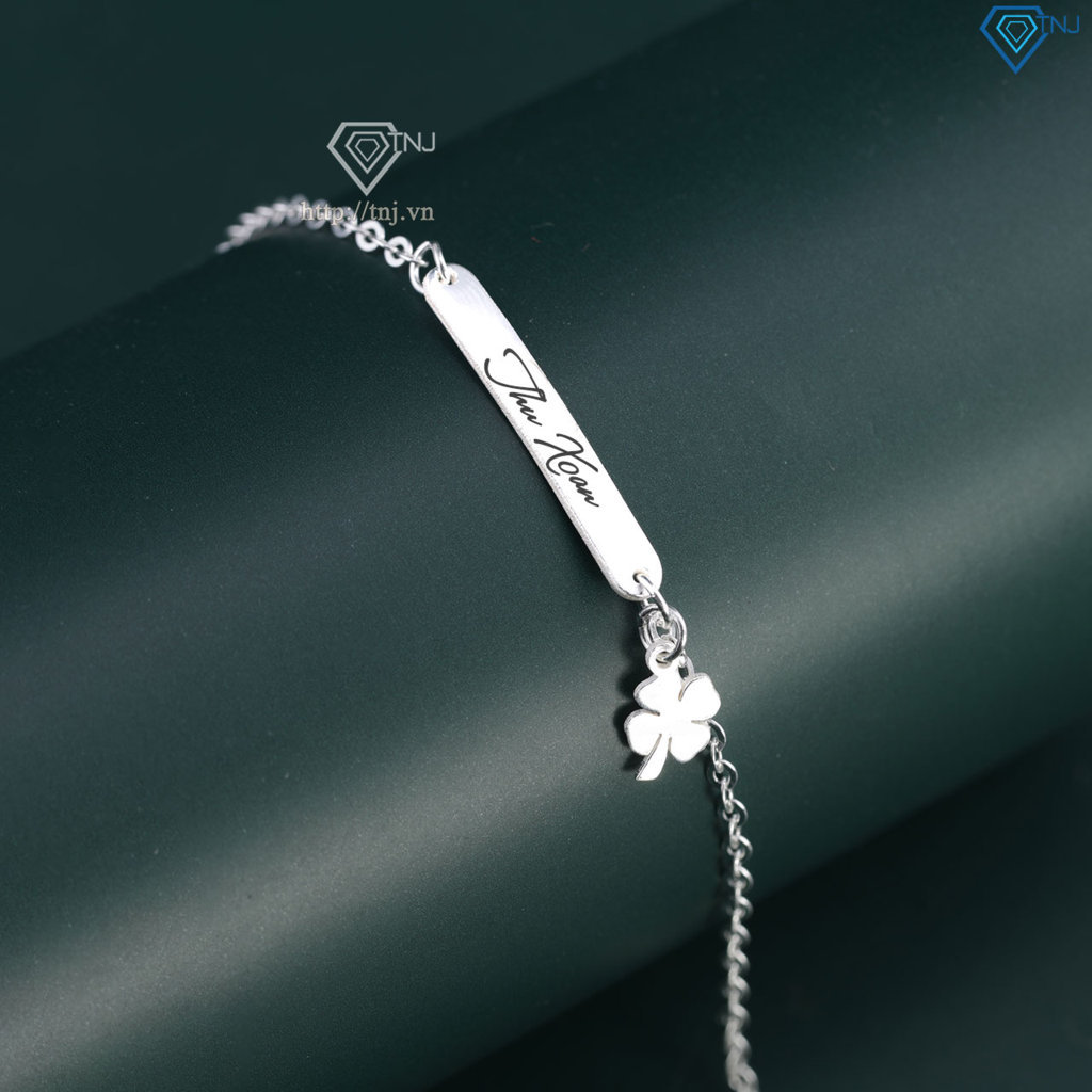 Lắc tay bạc nữ khắc tên theo yêu cầu giá rẻ LTN0438