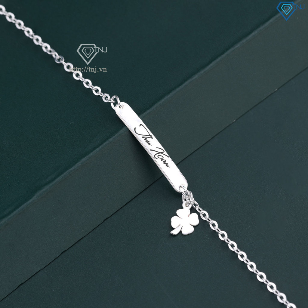 Lắc tay bạc nữ khắc tên theo yêu cầu giá rẻ LTN0438