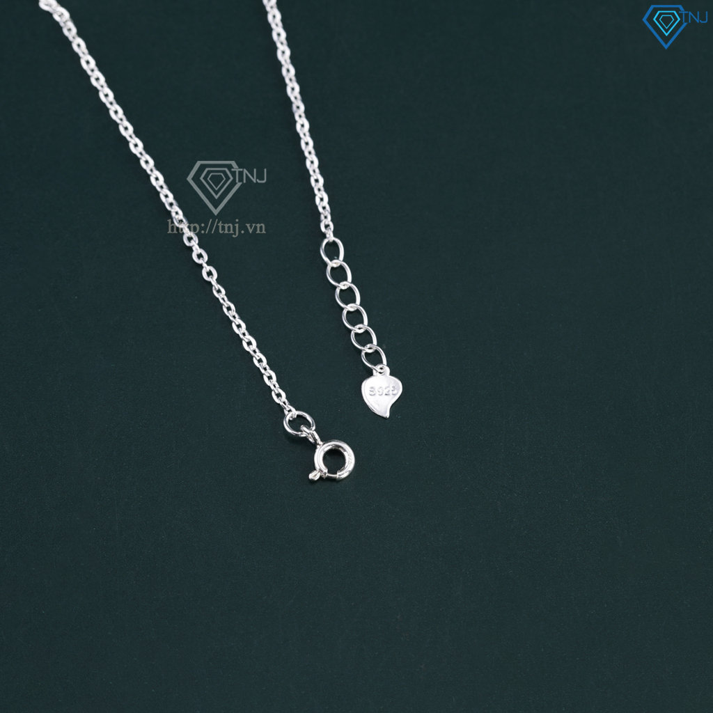 Lắc tay bạc nữ hoa 5 cánh đơn giản LTN0458