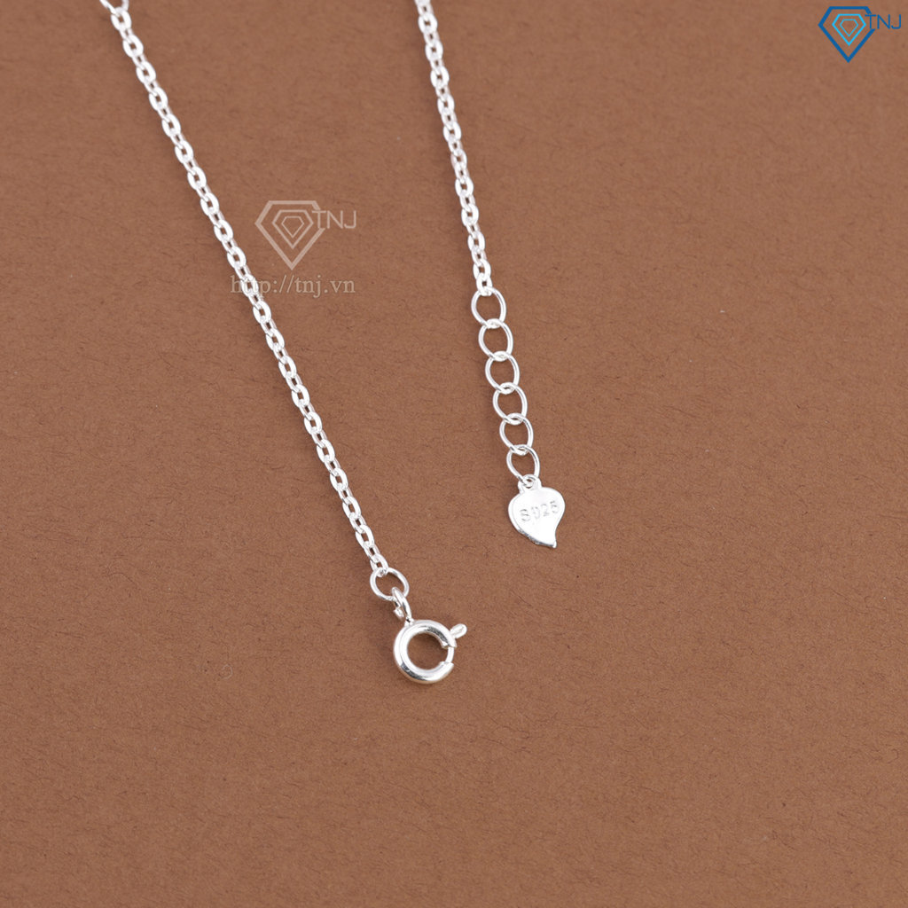 Lắc tay bạc nữ cỏ 4 lá đính đá theo mệnh LTN0461