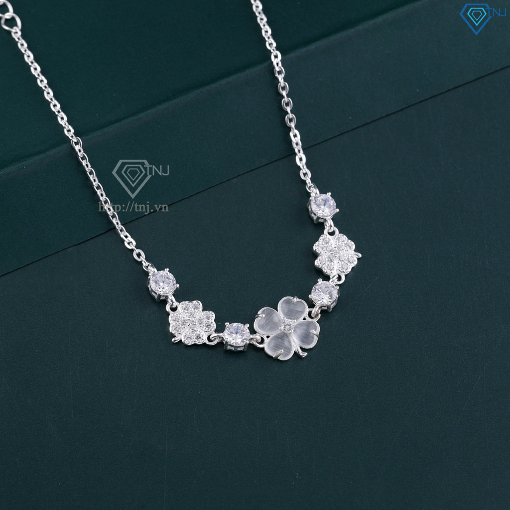 Lắc tay bạc nữ cỏ 4 lá may mắn LTN0462