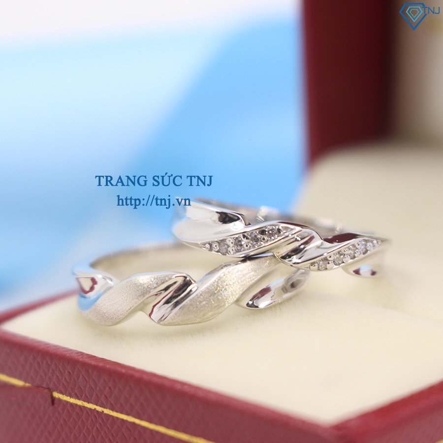 Nhẫn đôi bạc nhẫn cặp bạc đẹp ND0249