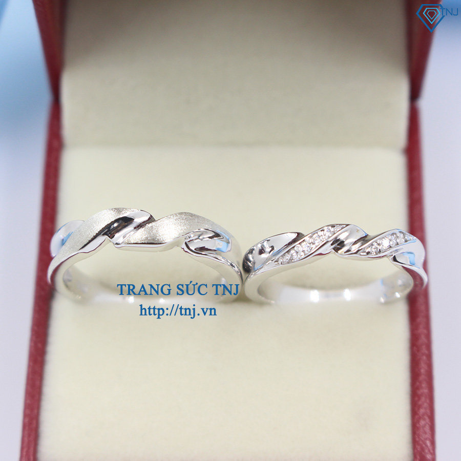 Nhẫn đôi bạc nhẫn cặp bạc đẹp ND0249