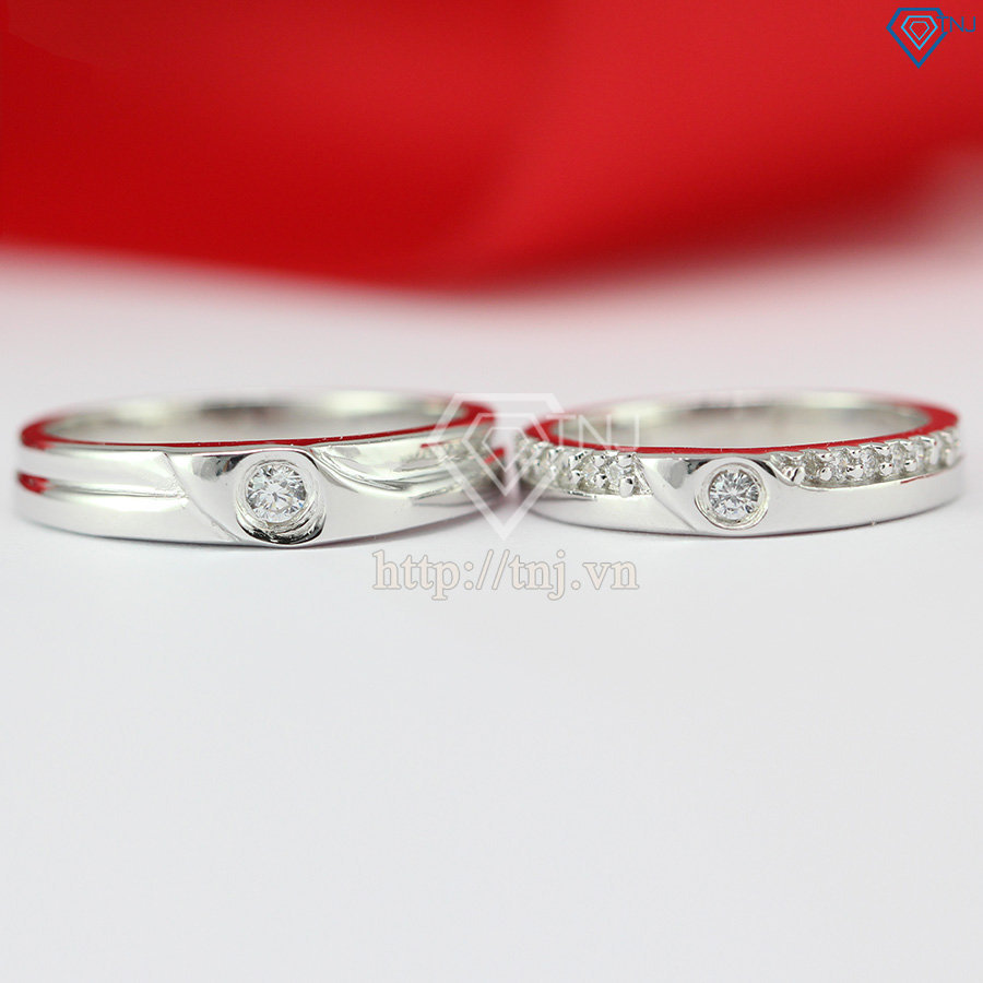 Nhẫn đôi bạc nhẫn cặp bạc đẹp ND0288