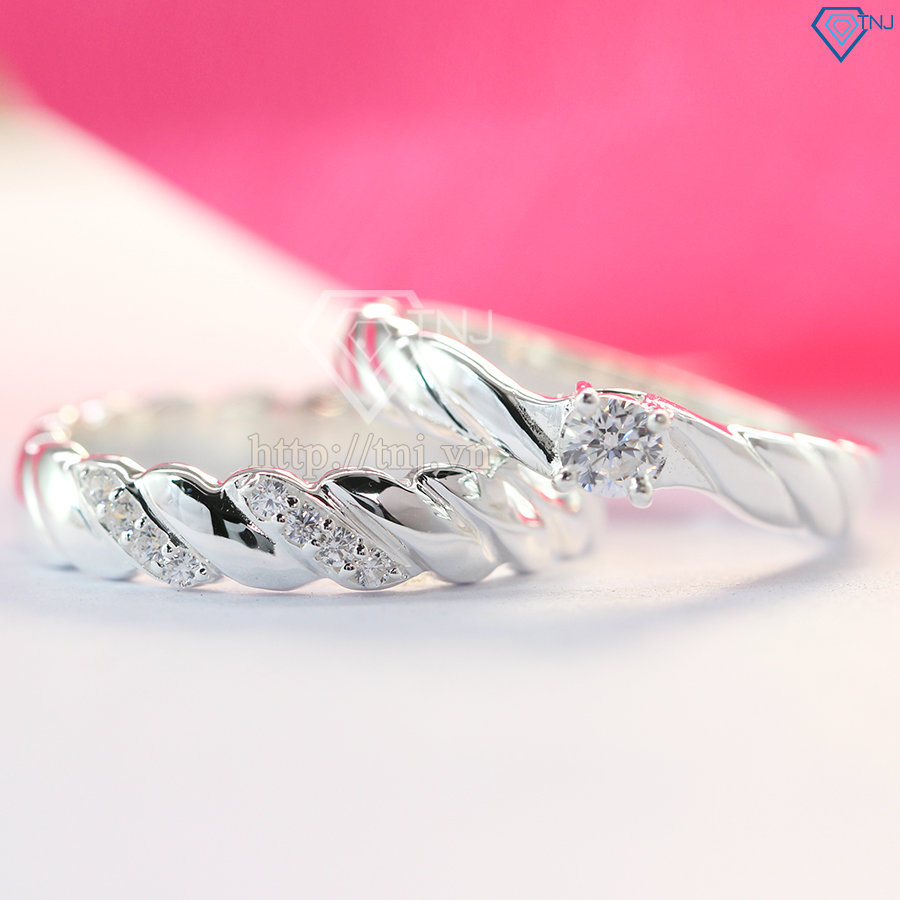 Nhẫn đôi bạc nhẫn cặp bạc cho đôi bạn thân ND0356