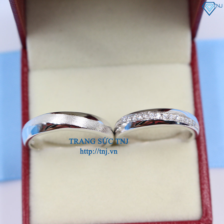 Nhẫn đôi bạc nhẫn cặp bạc đẹp ND0252