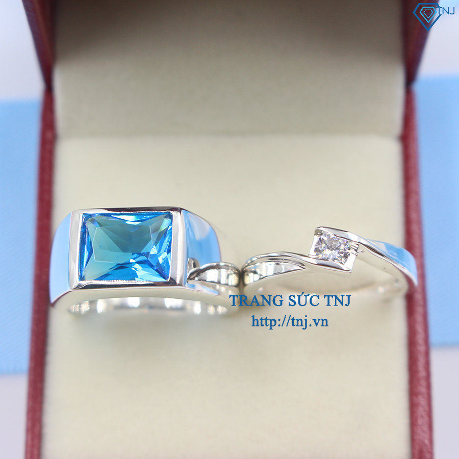 Nhẫn đôi bạc nhẫn cặp bạc đẹp ND0256
