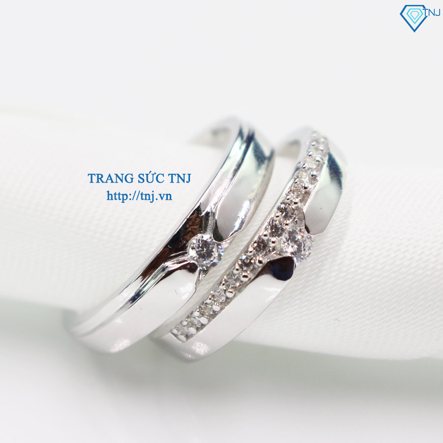 Nhẫn đôi bạc nhẫn cặp bạc đẹp ND0270