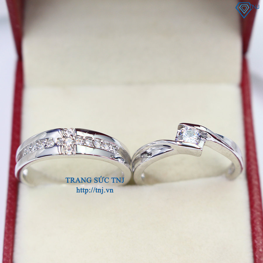 Nhẫn đôi bạc nhẫn cặp bạc đẹp ND0277