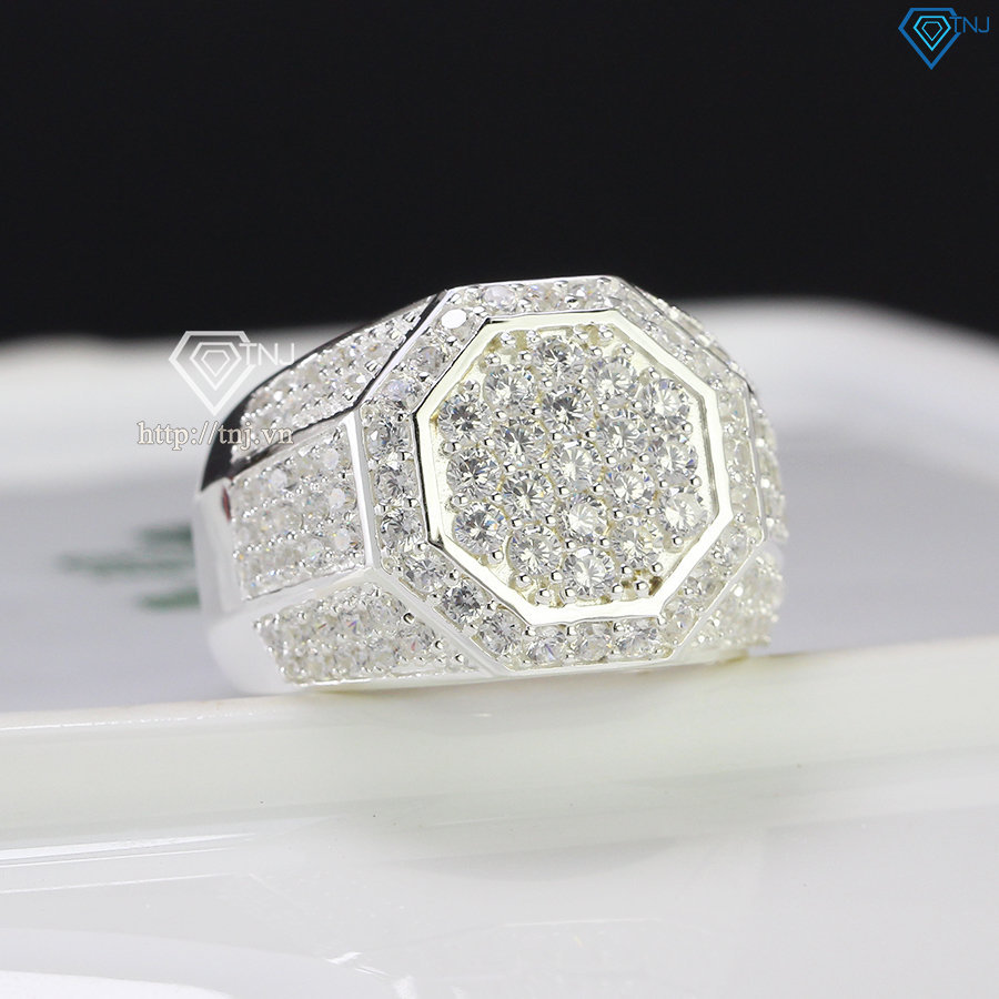 Nhẫn bạc nam mặt đá phong cách NNA0357