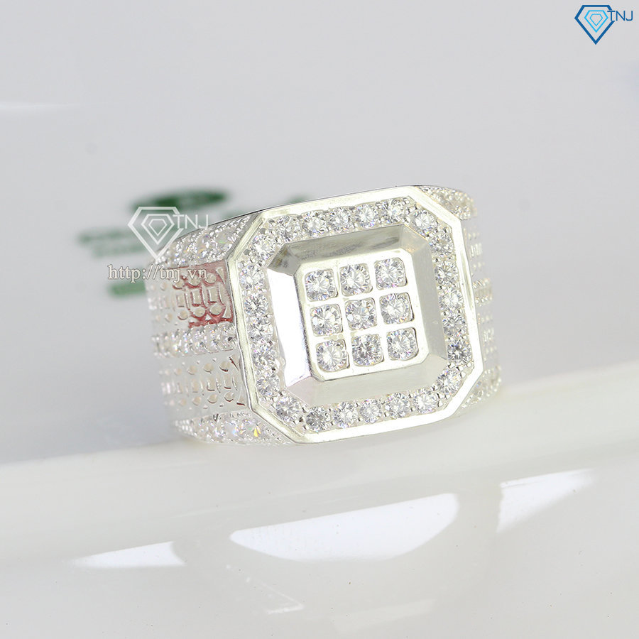 Nhẫn nam kim tiền đính đá NNA0270