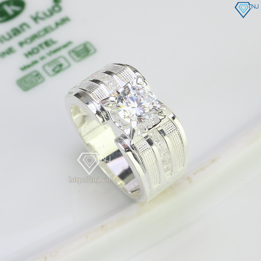 Nhẫn bạc nam đơn giản đẹp NNA0452