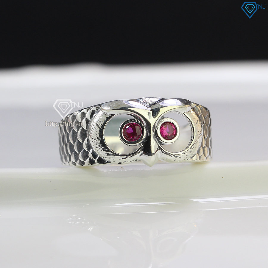 Nhẫn Inox họa tiết đại bàng - đá mắt mèo – UHA jewels & accessories