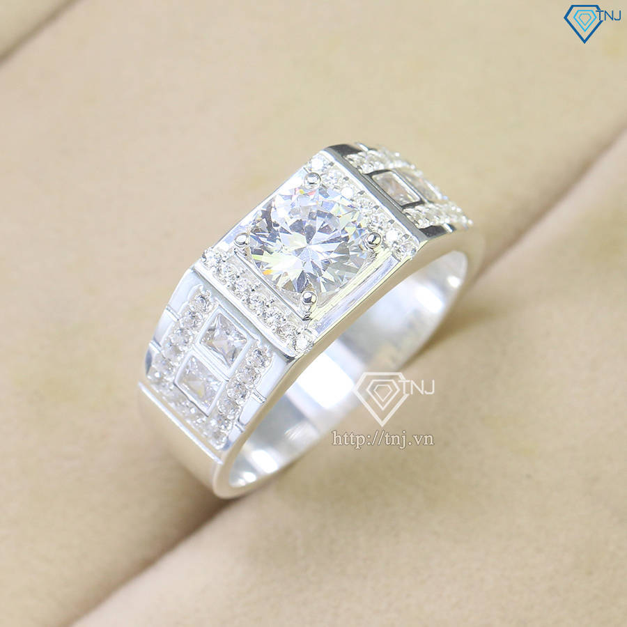 Nhẫn bạc nam bản nhỏ đẹp NNA0669