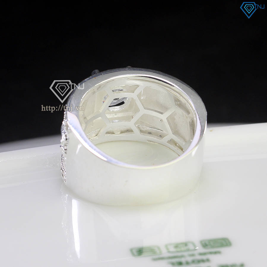 Nhẫn bạc nam hình con rồng đính đá NNA0725