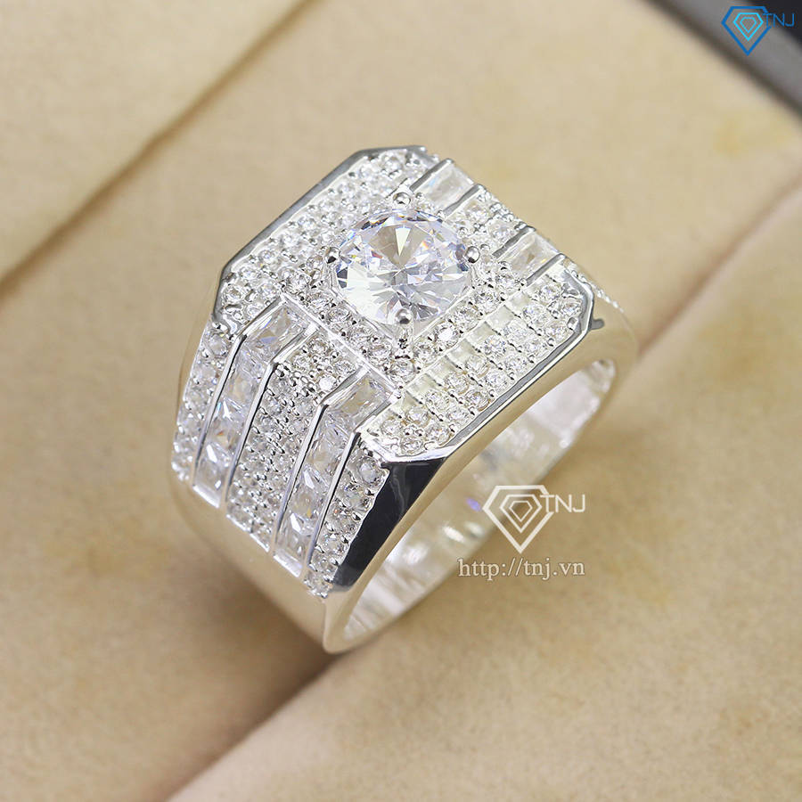 Nhẫn bạc nam bản to cao cấp NNA0736