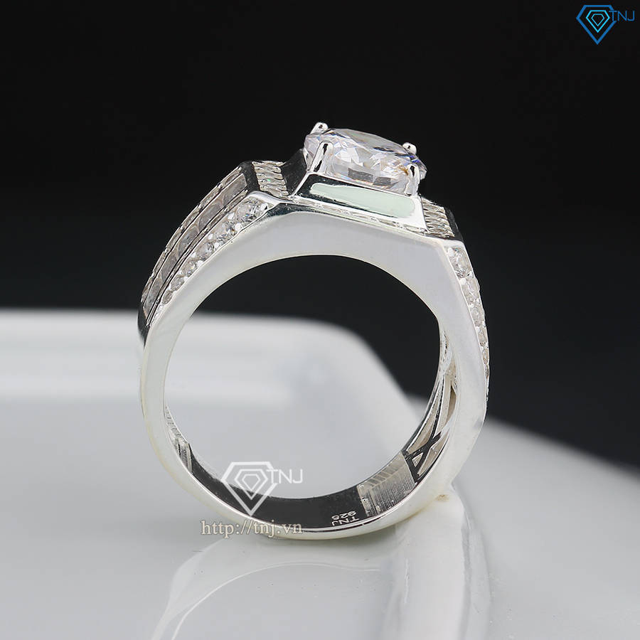 Nhẫn bạc nam 925 bản nhỏ NNA0772