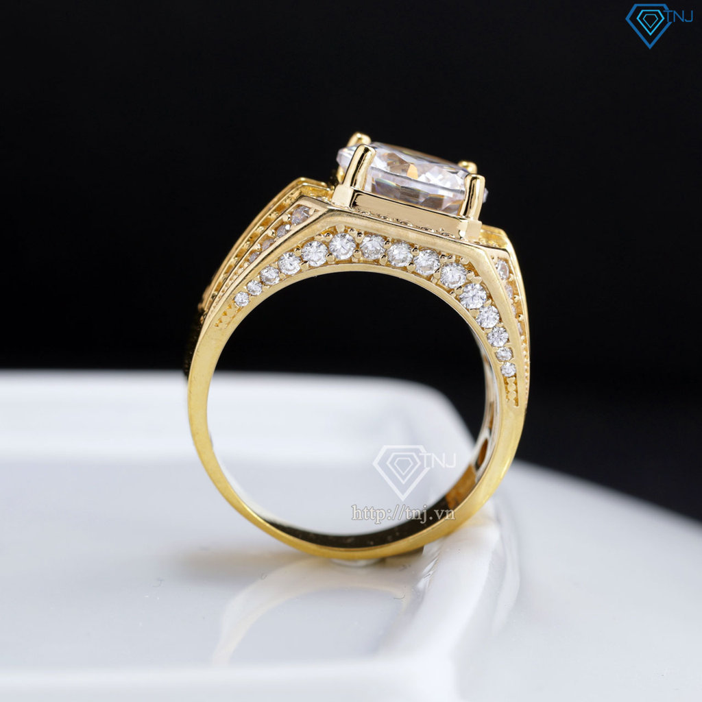 Nhẫn nam bạc xi mạ vàng 18k bản to NNA0802-XV