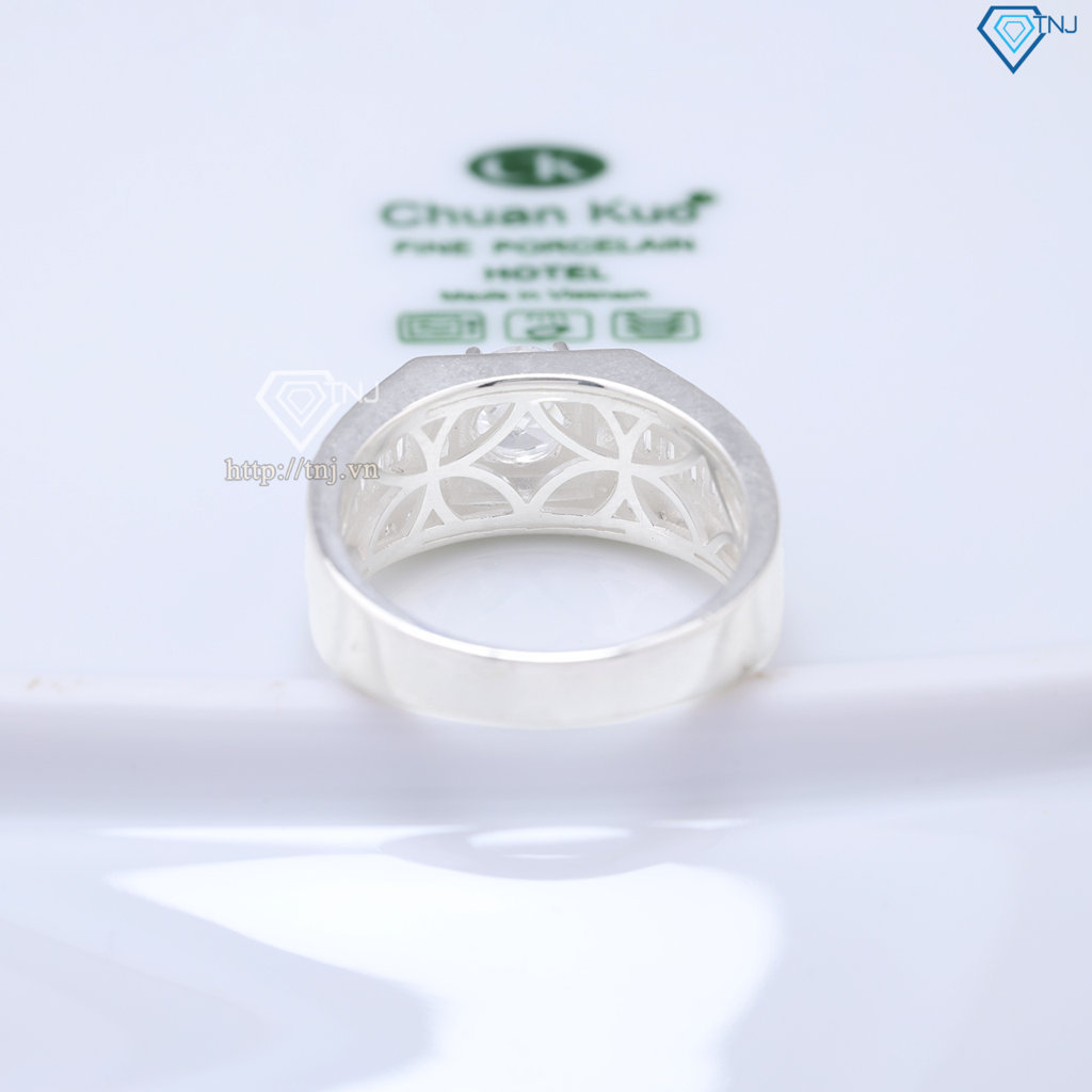 Nhẫn bạc nam bản nhỏ đẹp NNA0817