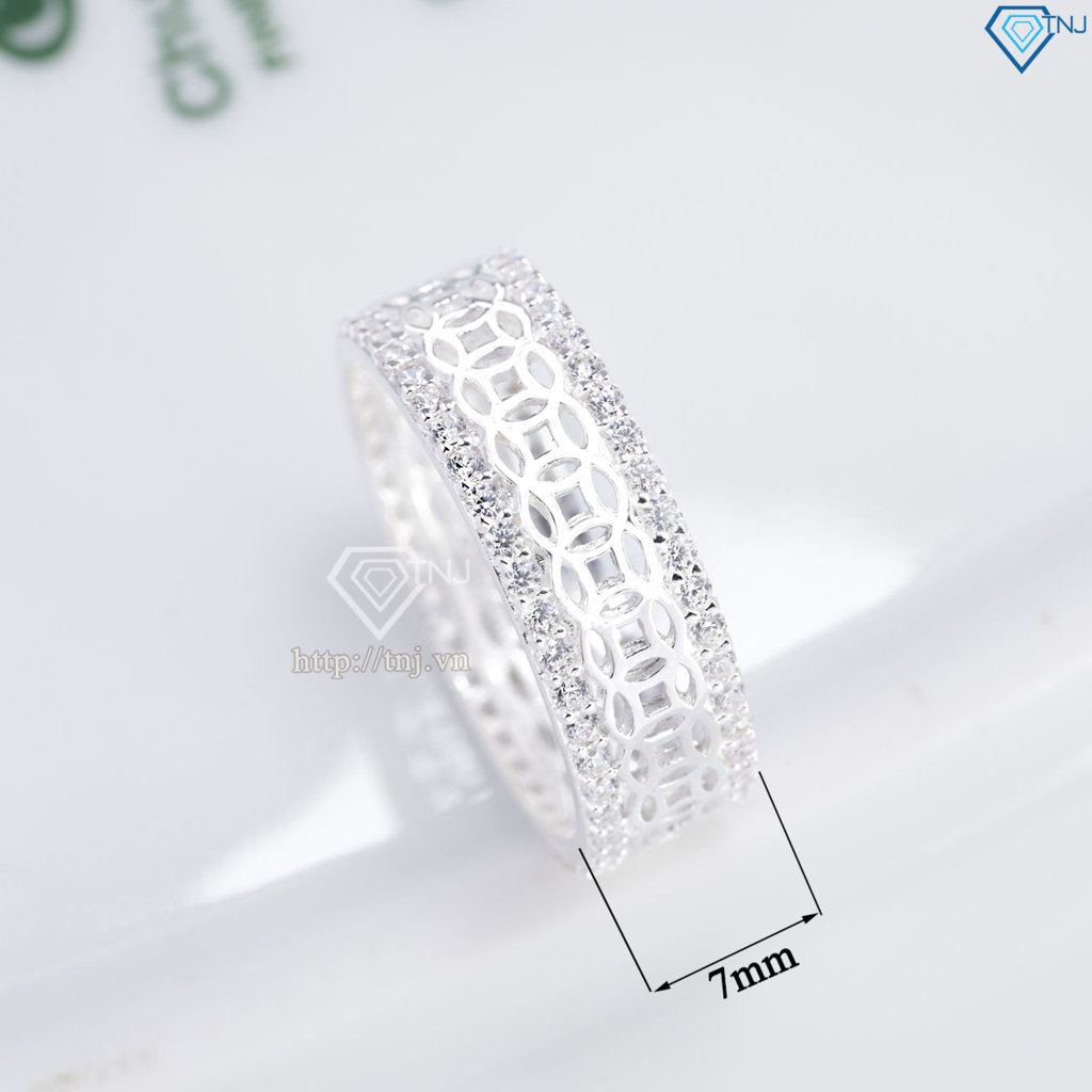 Nhẫn nam kim tiền bằng bạc giá rẻ NNA0863