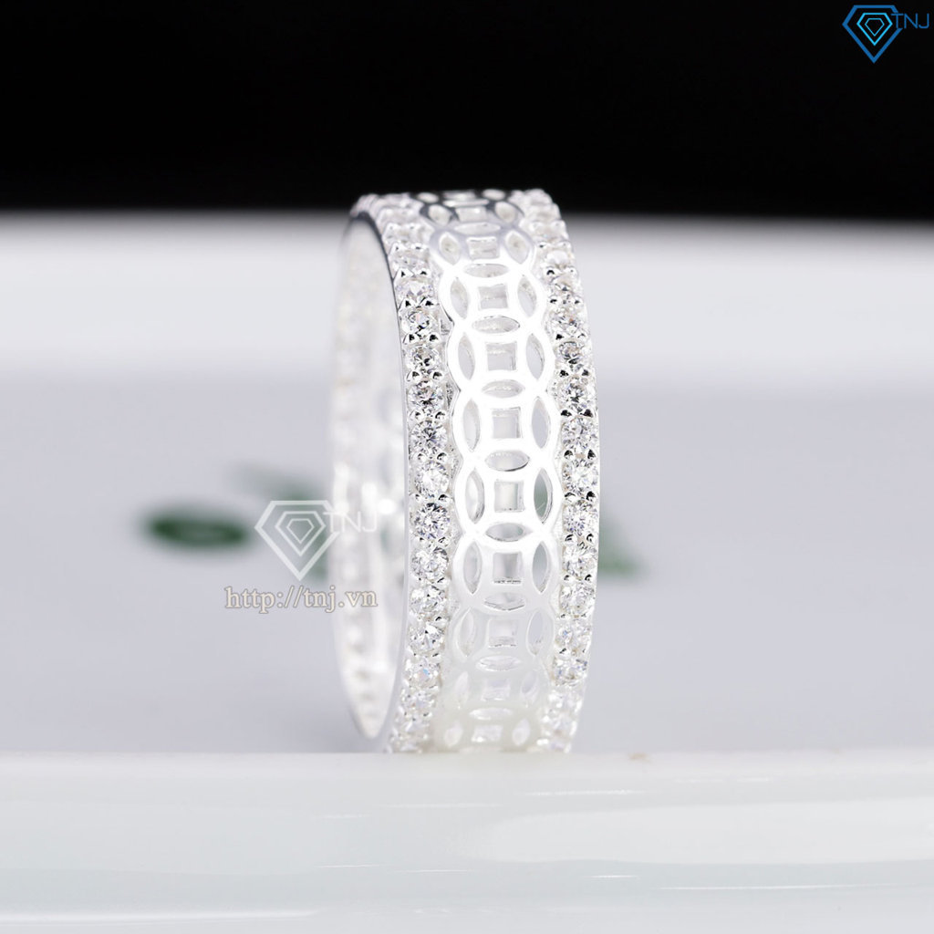 Nhẫn nam kim tiền bằng bạc giá rẻ NNA0863