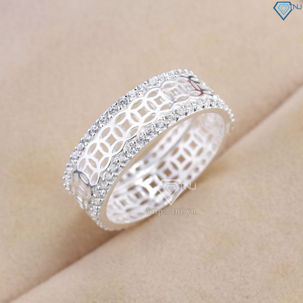 Nhẫn nam kim tiền bằng bạc giá rẻ NNA0863