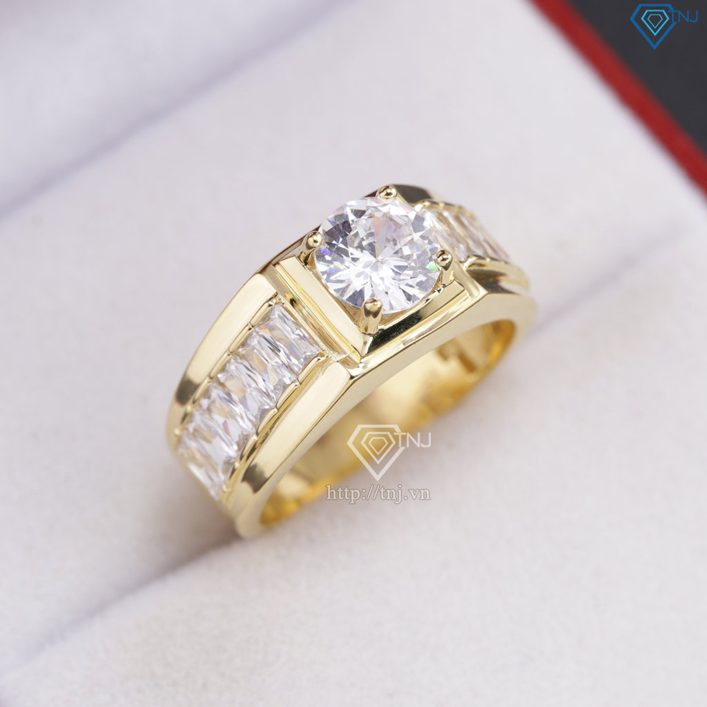 Nhẫn nam bạc xi mạ vàng 18k NNA0865-XV