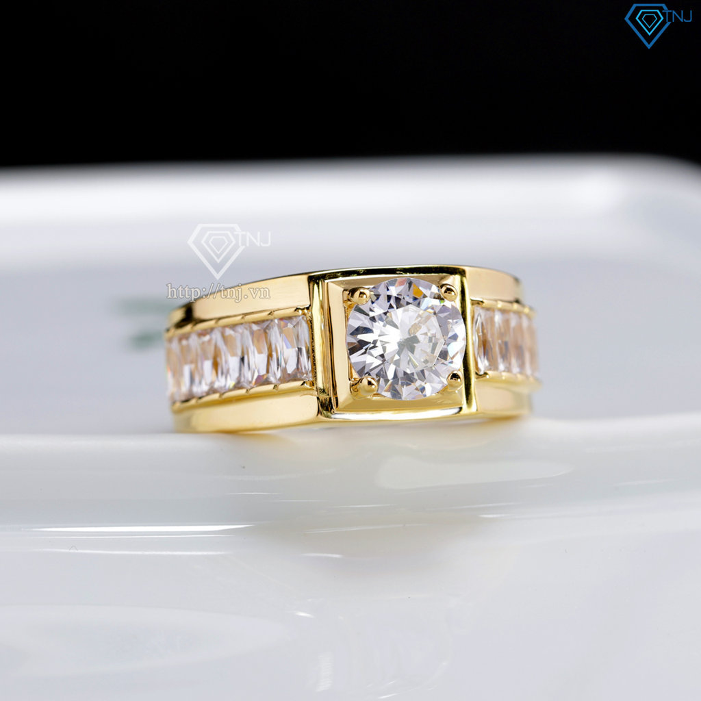 Nhẫn nam bạc xi mạ vàng 18k NNA0865-XV