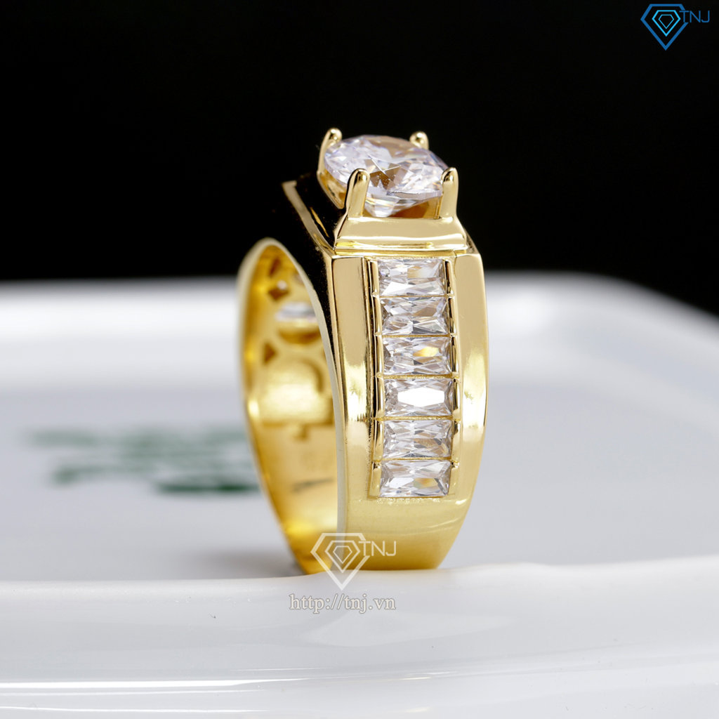Nhẫn nam bạc xi mạ vàng 18k NNA0865-XV